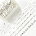 Load image into Gallery viewer, Shop Silver Textured Disc Chains