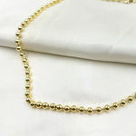 Load image into Gallery viewer, 14K Solid Gold Ball Necklace 4mm