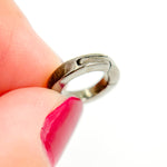 Load image into Gallery viewer, Sterling Silver Round Hinge Clasp