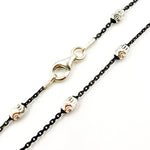 Load image into Gallery viewer, Sterling Silver Bead Satellite Necklace