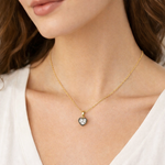 Load image into Gallery viewer, CMJ00350. 14K Solid Gold Heart-Shaped Lab Diamond Charm