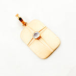 Load image into Gallery viewer, Shop Now Sterling Silver Rectangle Pendant with Gemstone