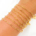 Load image into Gallery viewer, 2903GF. Gold Filled Paperclip Link Chain