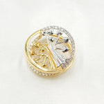 Load image into Gallery viewer, 333YW. 14K Solid Yellow and White Gold Charm