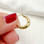 Load image into Gallery viewer, GER175. 14K Solid Gold Heart Hollow Hoops