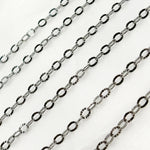 Load image into Gallery viewer, Shop Now Rhodium Sterling Silver Diamond Cut Cable Chains