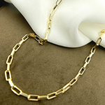 Load image into Gallery viewer, 14K Solid Gold Flat Box Link Chain