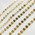 Load image into Gallery viewer, 957LGF. 14K Gold Filled Textured Disc Chain