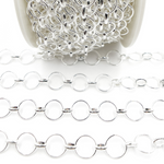 Load image into Gallery viewer, V156SS. Sterling Silver Round Links Chain