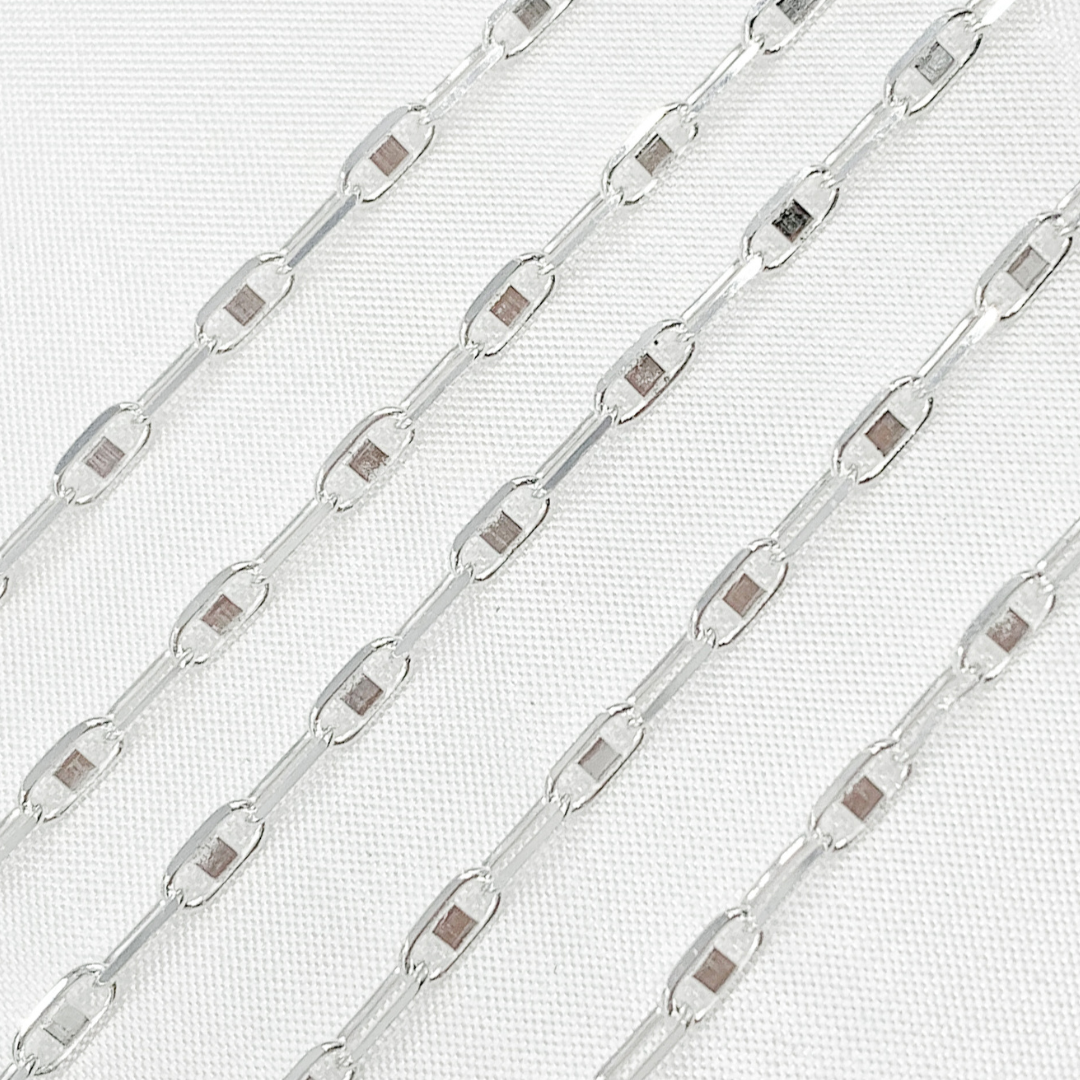 Z109SS. Sterling Silver Oval & Mariner Link Chain