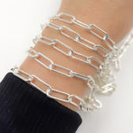 Load image into Gallery viewer, Shop Silver Smooth Paperclip Chain