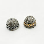 Load image into Gallery viewer, DC756. Diamond & Sterling Silver Bead Cap