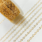 Load image into Gallery viewer, 1370SBGF. 14K Gold-Filled Diamond Cut Oval Link Chain
