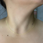 Load image into Gallery viewer, 14K Solid Gold Smooth Curb Chain