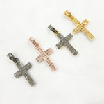 Load image into Gallery viewer, DP308. Diamond Sterling Silver Cross Pendant
