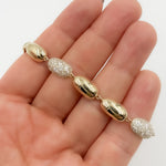 Load image into Gallery viewer, BFN61269. 14k Solid Gold Diamond Oval Bracelet