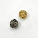 Load image into Gallery viewer, DC570. Diamond & Sterling Silver Round Bead