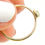 Load image into Gallery viewer, 14K Solid Gold Diamond Square Ring.