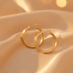 Load image into Gallery viewer, 15850024668. 14K Solid Gold Fancy Round Hollow Hoop Earrings