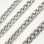 Load image into Gallery viewer, V46OX. Oxidized Sterling Silver Hollow Curb Link Chain