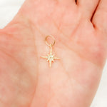 Load image into Gallery viewer, Solid Gold Diamond Star Charm