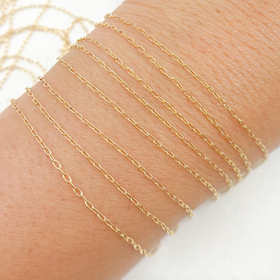 1218DGF. 14K Gold-Filled Smooth Cable Chain