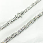 Load image into Gallery viewer, NFT70751. 14K Solid White Gold Diamond Necklace