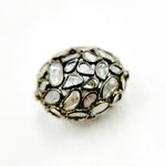 Load image into Gallery viewer, DC732. Diamond & Sterling Silver Oval Bead