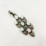 Load image into Gallery viewer, DSP063. Diamond Silver Gemstone Fancy Shape Pendant