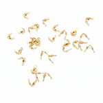 Load image into Gallery viewer, 4001181. Gold Filled Clamshell Bead Tip with Two Rings