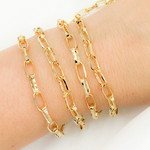Load image into Gallery viewer, Gold Plated 925 Sterling Silver Rectangular Link Chain