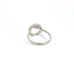 Load image into Gallery viewer, 14K Solid White Gold Circle Ring.
