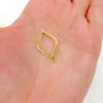 Load image into Gallery viewer, Buy Gold-plated Sterling Silver Brushed Diamond Connector