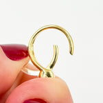 Load image into Gallery viewer, Gold-plated Sterling Silver Round Trigger Clasp