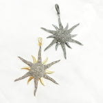 Load image into Gallery viewer, DP061. Diamond Silver Sun Pendant