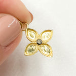 Load image into Gallery viewer, Buy Now Diamond Sterling Silver Flower Pendant
