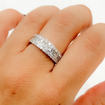 Load image into Gallery viewer, 14K Solid Gold Baguette Diamond Ring.