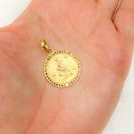Load image into Gallery viewer, Shop Now Sterling Silver Round Aquarius Zodiac Pendant