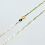 Load image into Gallery viewer,  14k Solid Gold Flat Marina Link Chain