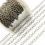 Load image into Gallery viewer, Oxidized Sterling Silver Twisted Link Chain