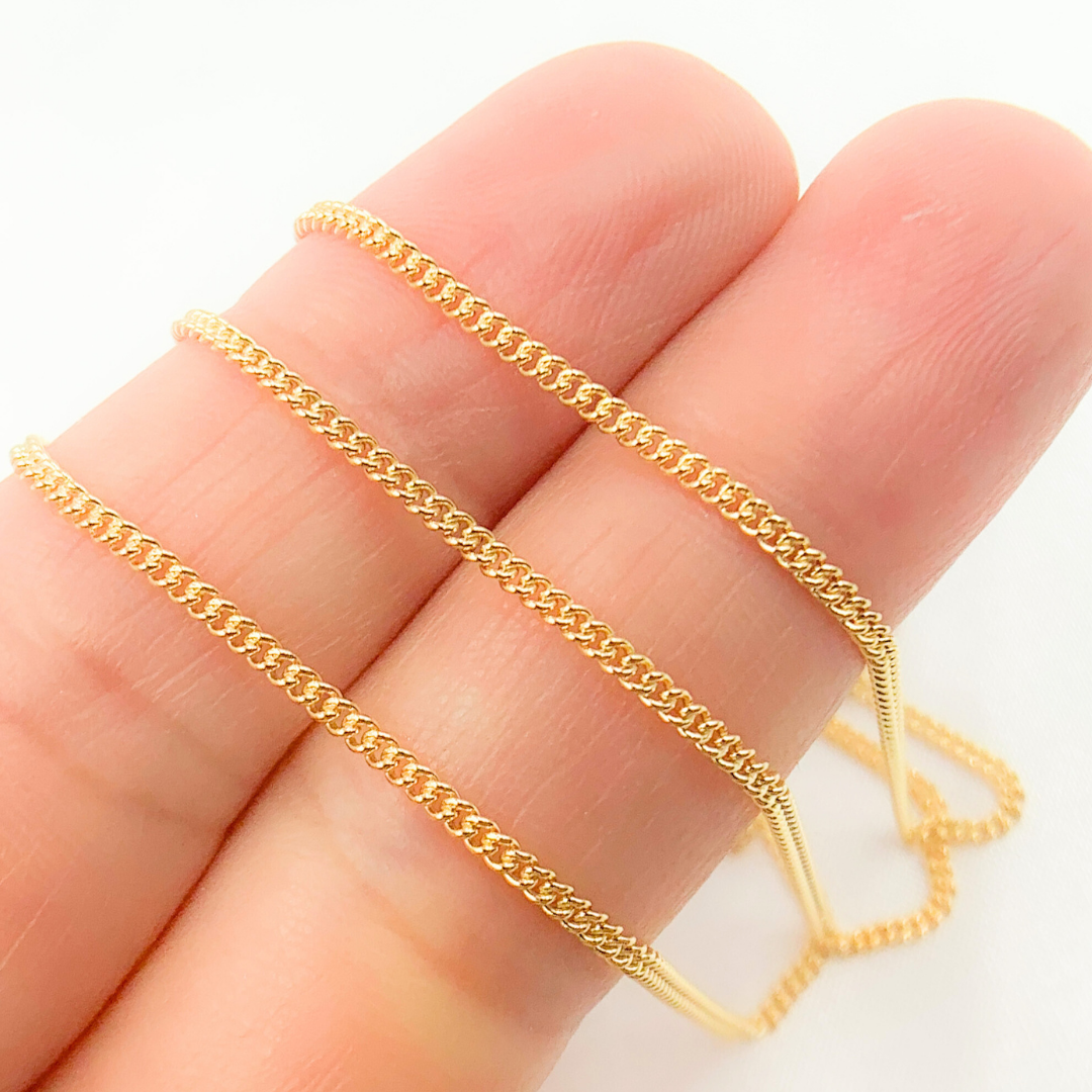 69GF. 14K Gold Filled Curb Chain