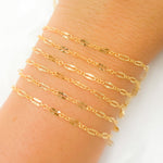 Load image into Gallery viewer, 163SBSFGF. 14K Gold Filled Diamond Cut Marina Link Chain