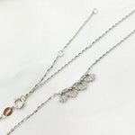 Load image into Gallery viewer, NT401724. 14K Solid Gold Diamond Cluster Baguette Necklace.