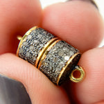 Load image into Gallery viewer, DC665. Diamond & Sterling Silver Magnetic Barrel Clasp