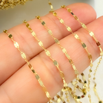 Load image into Gallery viewer, 14k Gold Flat Marina Link Chain
