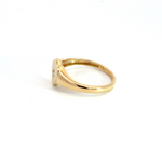 Load image into Gallery viewer, 14k Solid Gold Diamond Heart Ring.