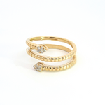 Load image into Gallery viewer, 14k Solid Yellow Gold Diamond Ring.