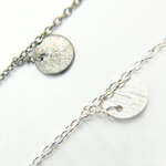 Load image into Gallery viewer, Sterling Silver Disc Dangle Chains