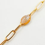 Load image into Gallery viewer, Shop Now Gold Filled Golden Shade Color Opal Enamel Cable Chains