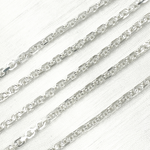 Load image into Gallery viewer, Z91SS. Sterling Silver Diamond Cut Oval Link Chain